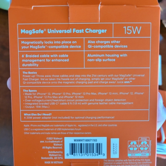 Onn MagSafe Universal Fast Charger⚡️ - Picture 3 of 3